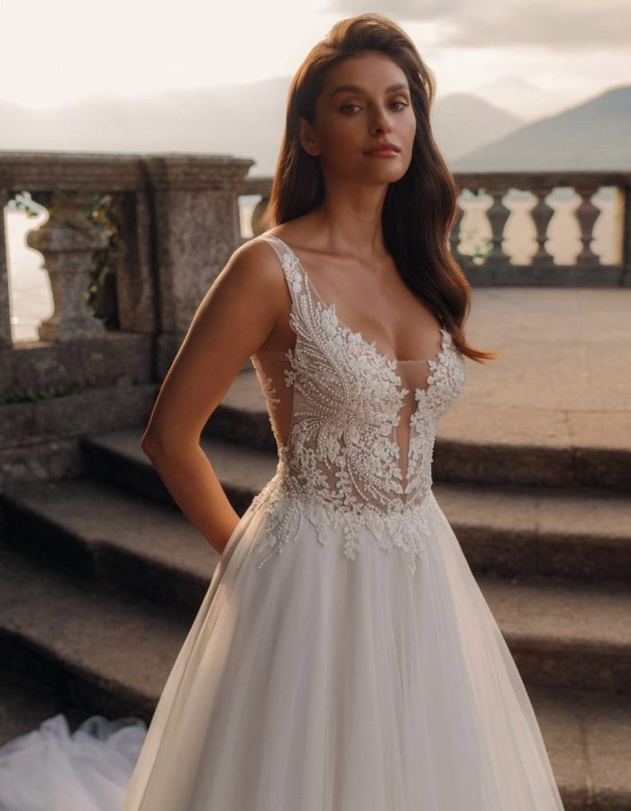 Robe de mariée - Fluide - Incontournable -KT- 01- 216