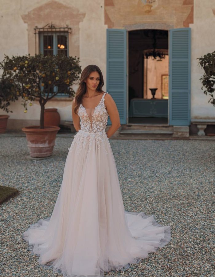 Robe de mariée - Fluide - Incontournable -KT- 32- 236