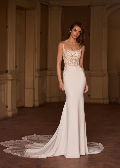 Robe de mariée Fourreau Incontournable AP – 007 – Olivia 1