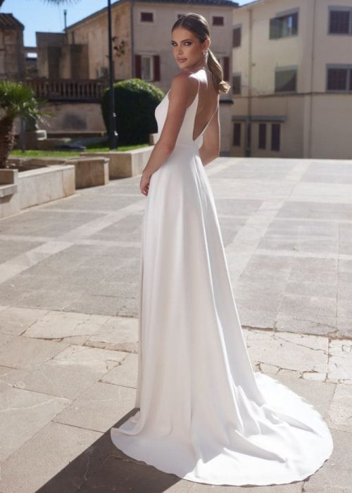 Robe de mariée -Minimaliste – Incontournable – BE- AD- 566