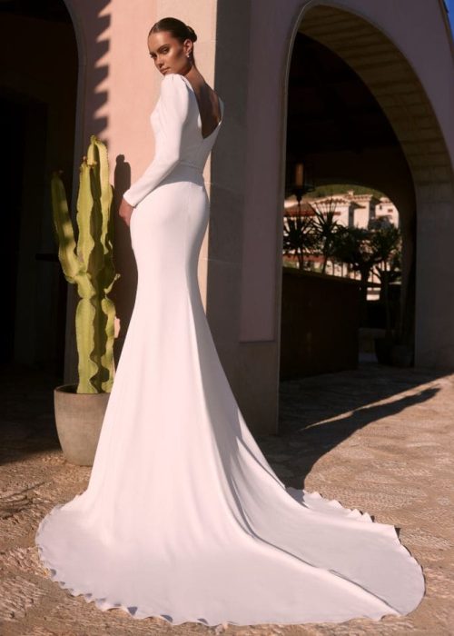 Robe de mariée -Minimaliste – Incontournable – BE- NI- 557