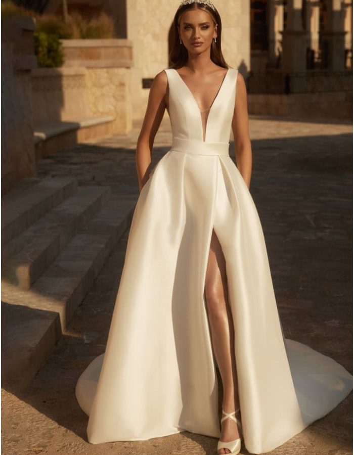 Robe de mariée -Minimaliste - Incontournable - BE- OP- 561