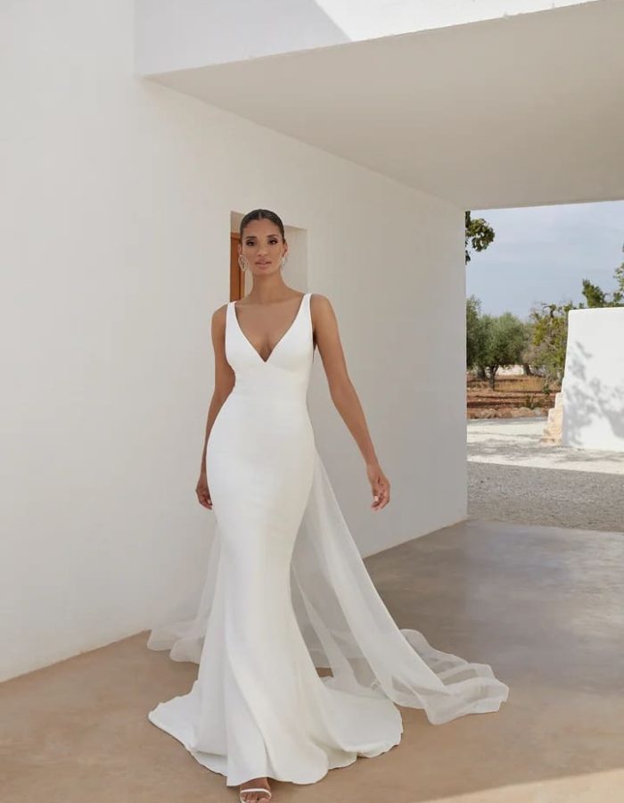 Robe de mariée -Minimaliste - Incontournable - JA- ALB - 534
