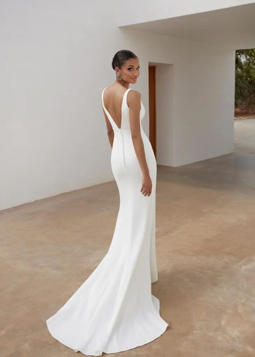 Robe de mariée -Minimaliste – Incontournable – JA- ALB – 535