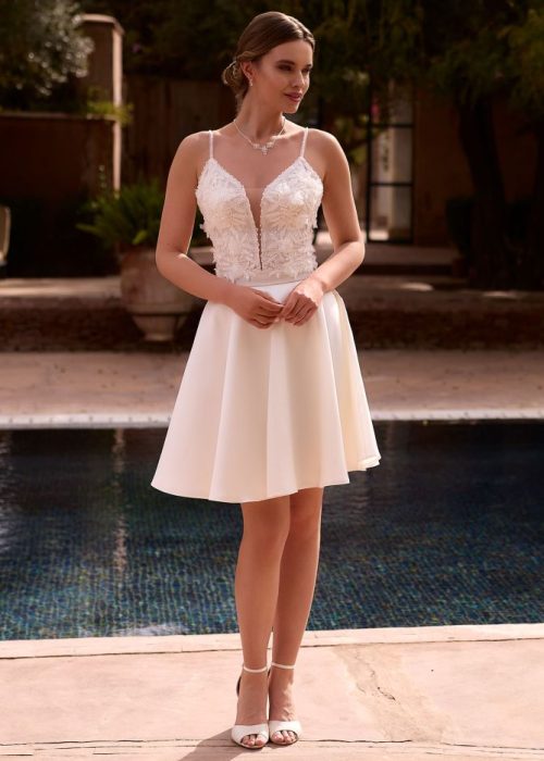 Robe de mariée courte – Incontournable BE- QC- 1009