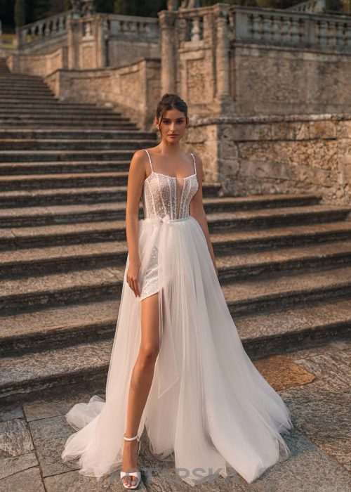 Robe de mariée- courte – Incontournable -KT -17-1039